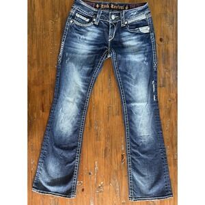 Rock Revival Women's Boot Cut Jeans - Faded Blue Wash